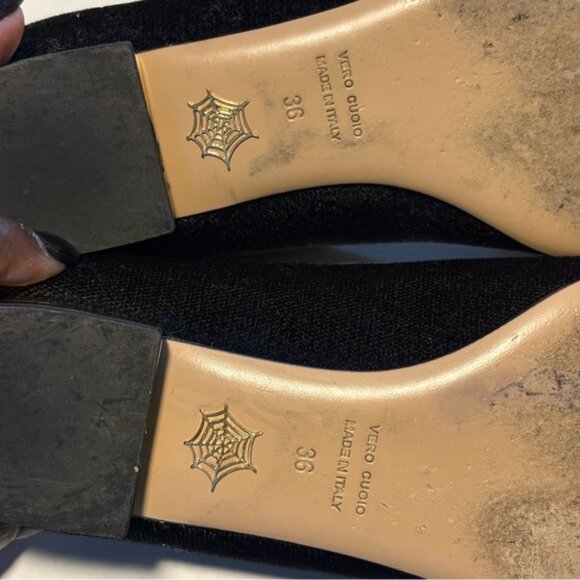 Charlotte Olympia Kitty Flats Black Velvet Size 36 EUC - Picture 11 of 11